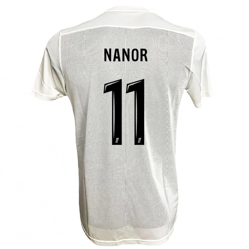Danxen Mujer Camiseta Enzo Nanor #11 Negro Blanco 2ª Equipación 2025/26 La Camisa