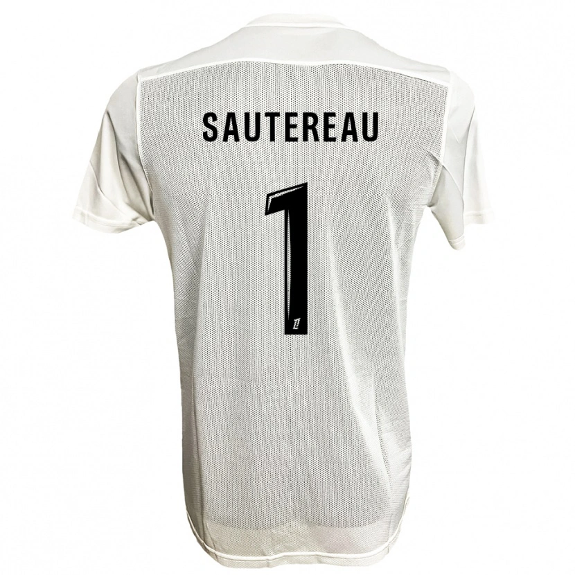 Danxen Mujer Camiseta Enzo Sautereau #1 Negro Blanco 2ª Equipación 2025/26 La Camisa