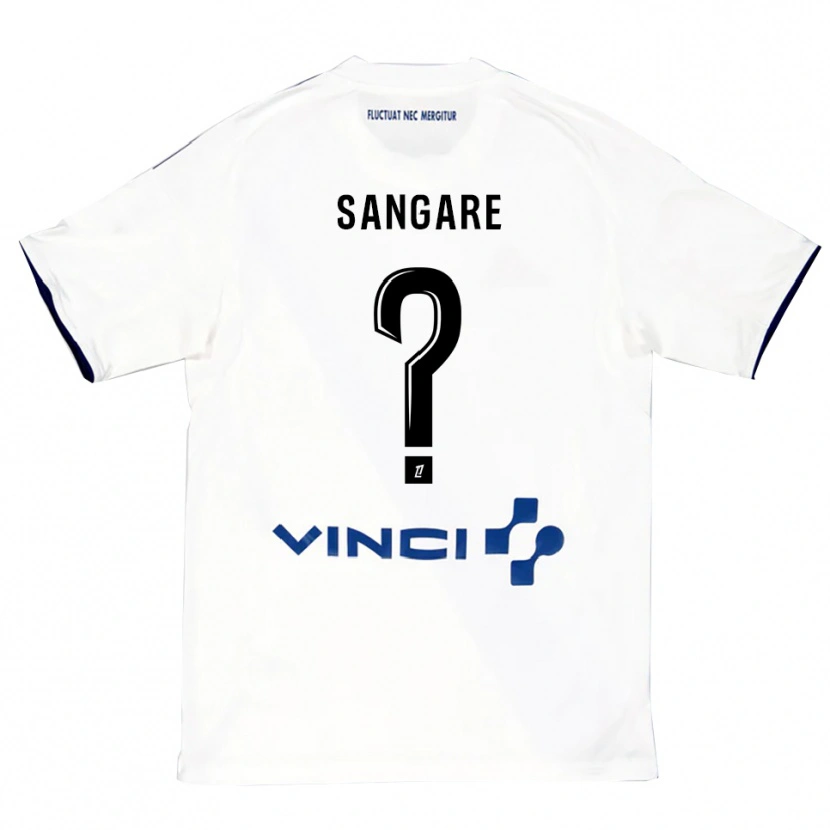 Danxen Mujer Camiseta Hawa Sangare #0 Blanco Azul 2ª Equipación 2025/26 La Camisa