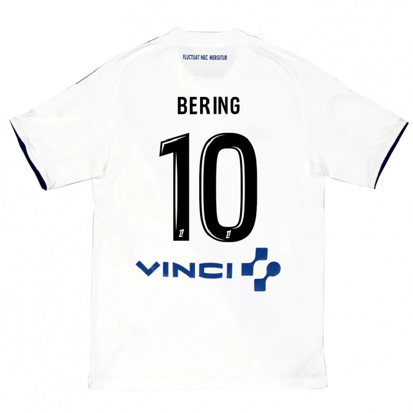 Danxen Mujer Camiseta Aymerick Bering #10 Blanco Azul 2ª Equipación 2025/26 La Camisa