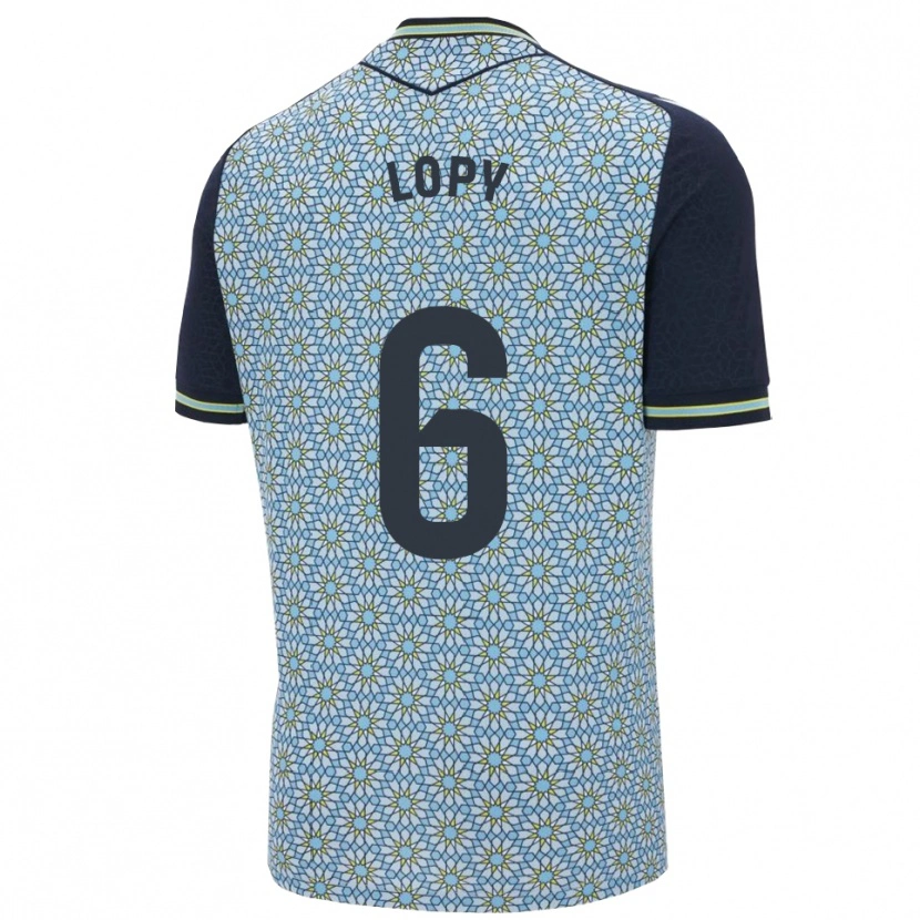 Danxen Mujer Camiseta Dion Lopy #6 Azul Marino 2ª Equipación 2025/26 La Camisa