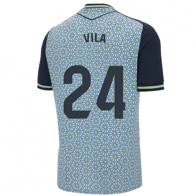 Danxen Mujer Camiseta Nacho Vila #24 Azul Marino 2ª Equipación 2025/26 La Camisa
