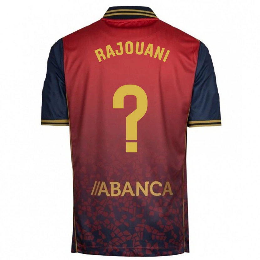 Danxen Mujer Camiseta Ayman Rajouani #0 Rojo Marino 2ª Equipación 2025/26 La Camisa
