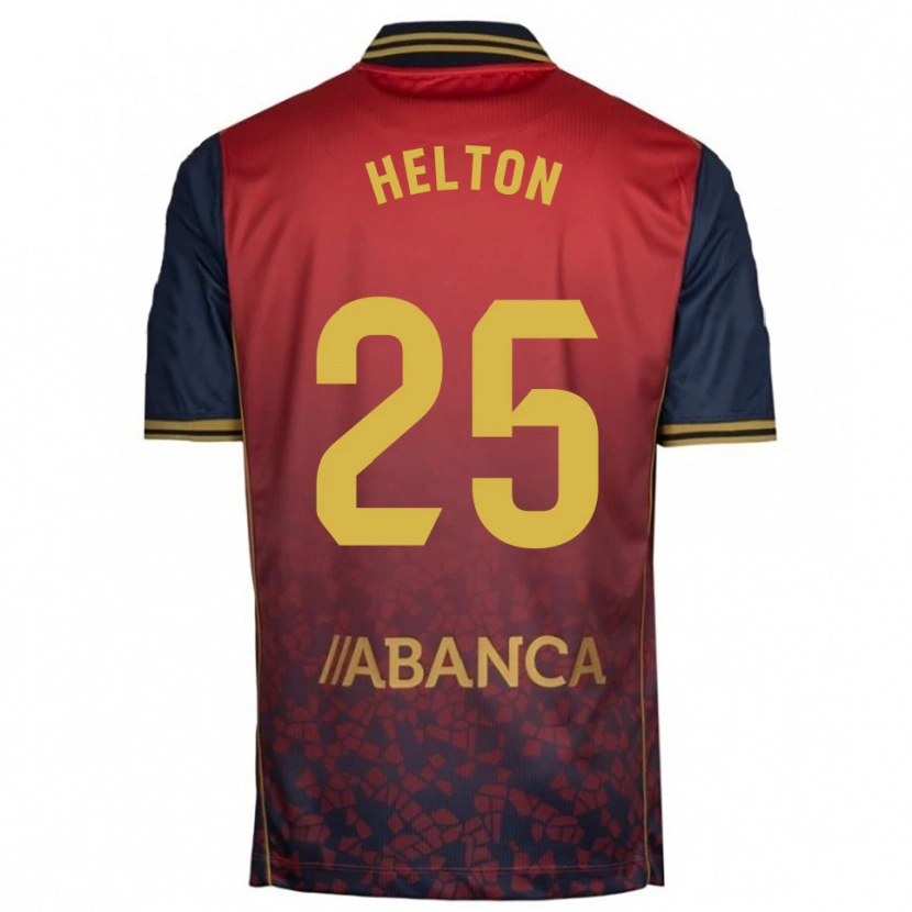 Danxen Mujer Camiseta Helton Leite #25 Rojo Marino 2ª Equipación 2025/26 La Camisa