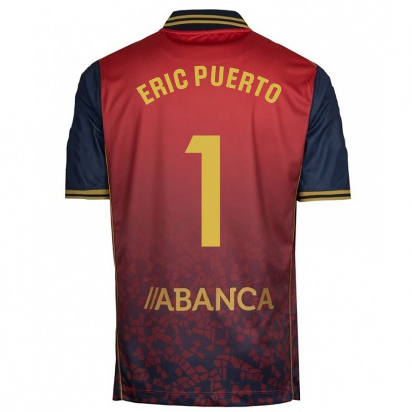 Danxen Mujer Camiseta Eric Puerto #1 Rojo Marino 2ª Equipación 2025/26 La Camisa