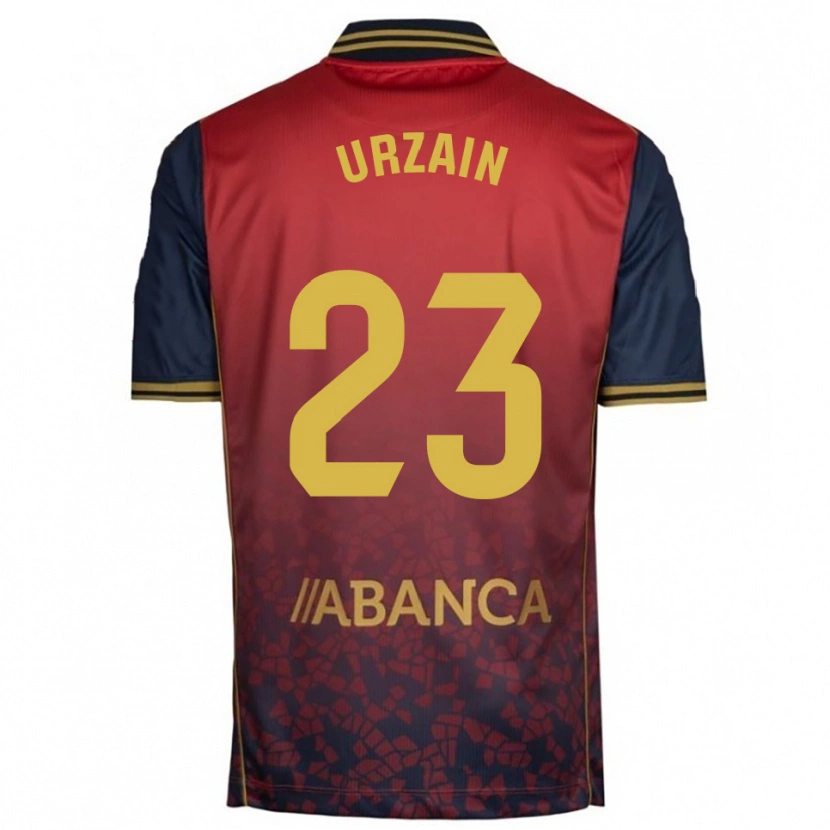 Danxen Mujer Camiseta Fabián Urzain #23 Rojo Marino 2ª Equipación 2025/26 La Camisa