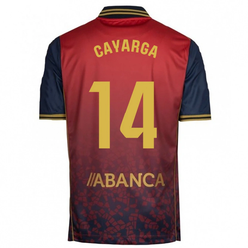 Danxen Mujer Camiseta Berto Cayarga #14 Rojo Marino 2ª Equipación 2025/26 La Camisa