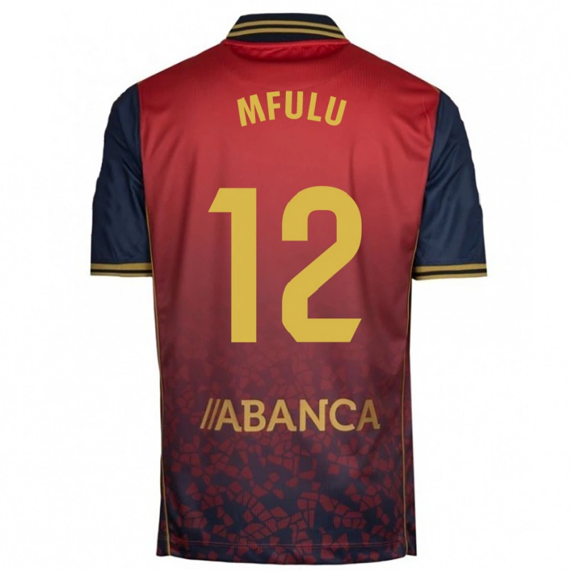 Danxen Mujer Camiseta Nuke Mfulu #12 Rojo Marino 2ª Equipación 2025/26 La Camisa