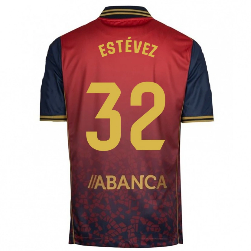 Danxen Mujer Camiseta Dani Estévez #32 Rojo Marino 2ª Equipación 2025/26 La Camisa