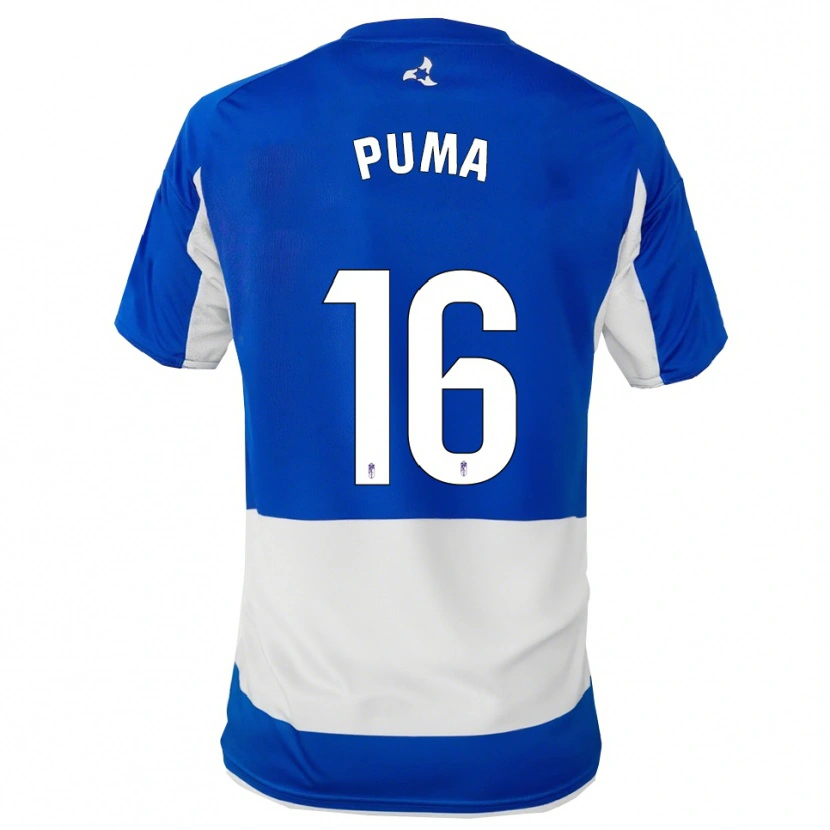 Danxen Mujer Camiseta Puma #16 Azul Blanco 2ª Equipación 2025/26 La Camisa