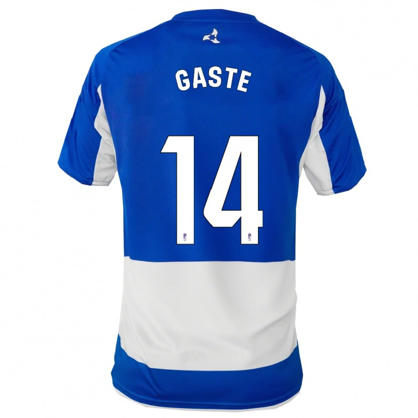 Danxen Mujer Camiseta Gaste #14 Azul Blanco 2ª Equipación 2025/26 La Camisa