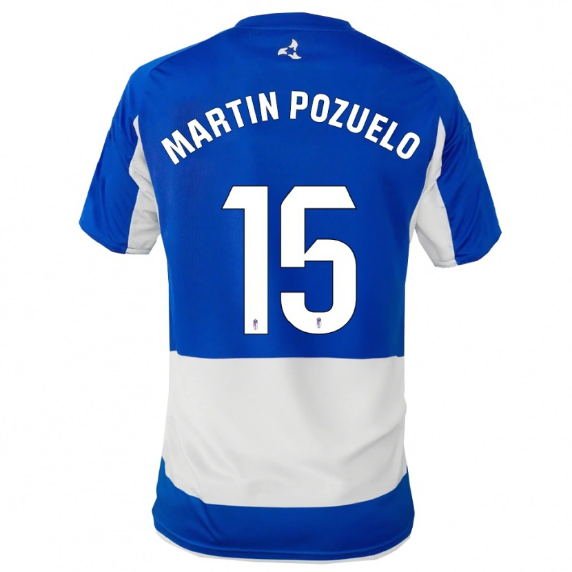 Danxen Mujer Camiseta Esther Martin-Pozuelo #15 Azul Blanco 2ª Equipación 2025/26 La Camisa