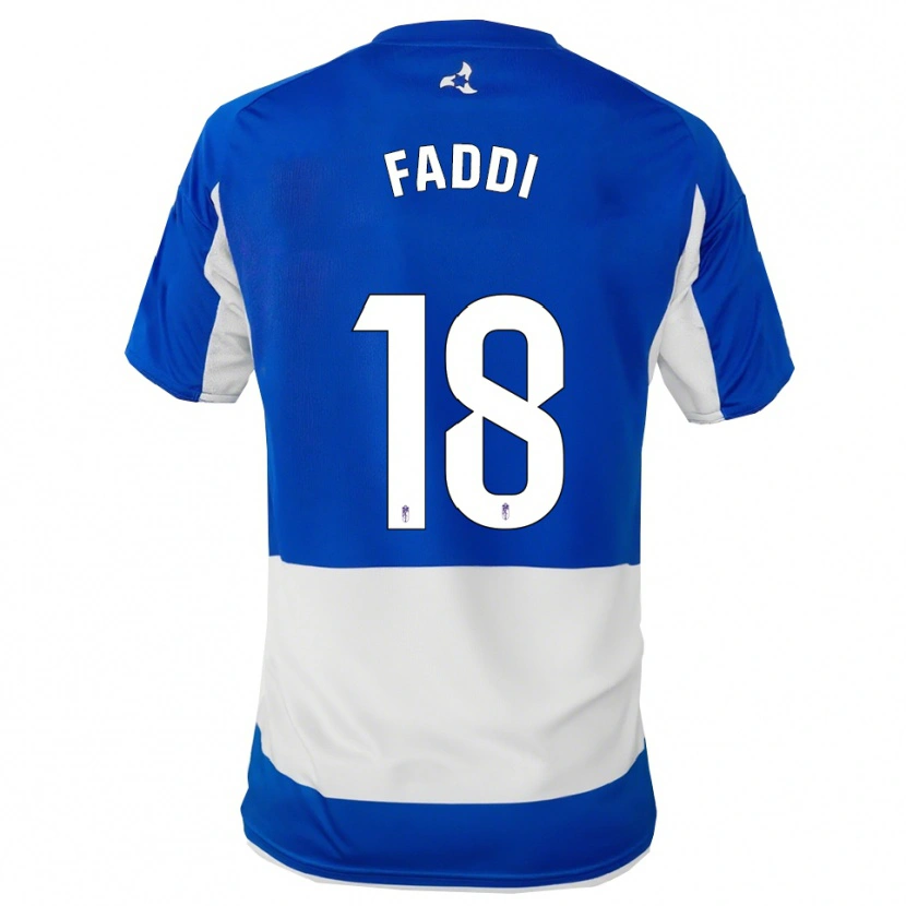 Danxen Mujer Camiseta Inés Faddi #18 Azul Blanco 2ª Equipación 2025/26 La Camisa