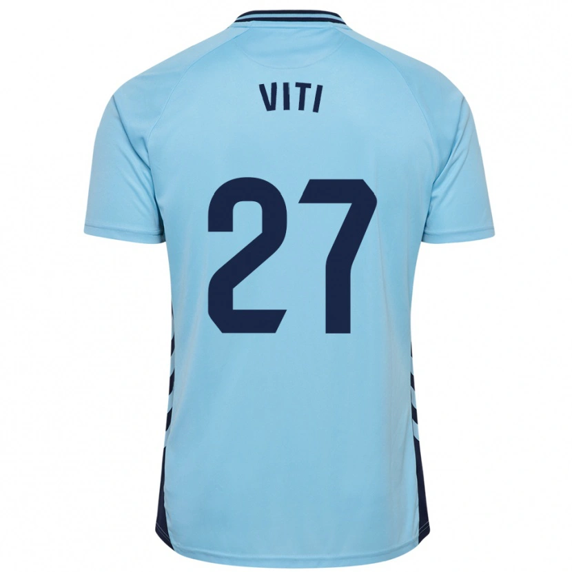 Danxen Mujer Camiseta Viti #27 Celeste 2ª Equipación 2025/26 La Camisa