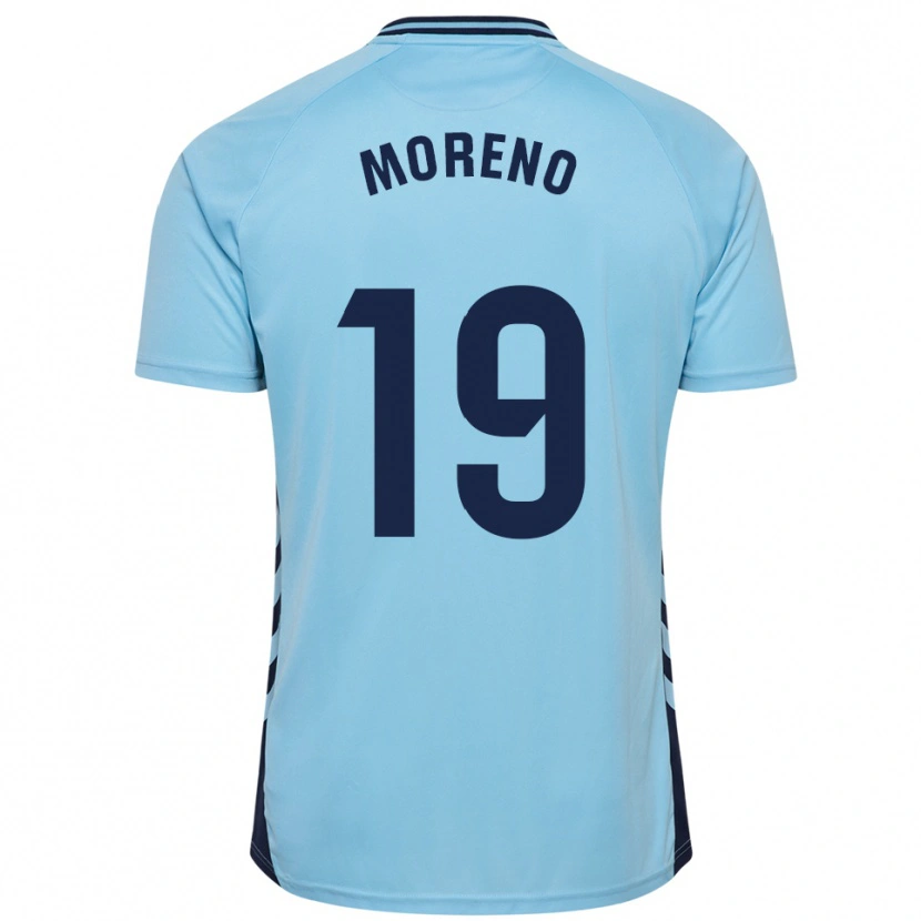 Danxen Mujer Camiseta Fernando Moreno #19 Celeste 2ª Equipación 2025/26 La Camisa