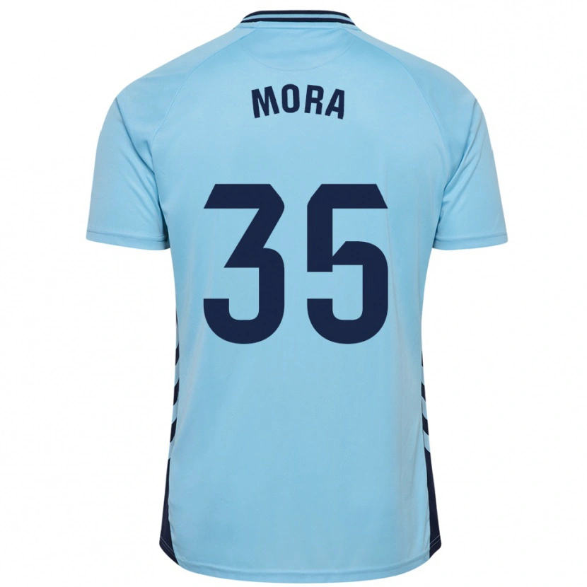 Danxen Mujer Camiseta Israel Mora #35 Celeste 2ª Equipación 2025/26 La Camisa
