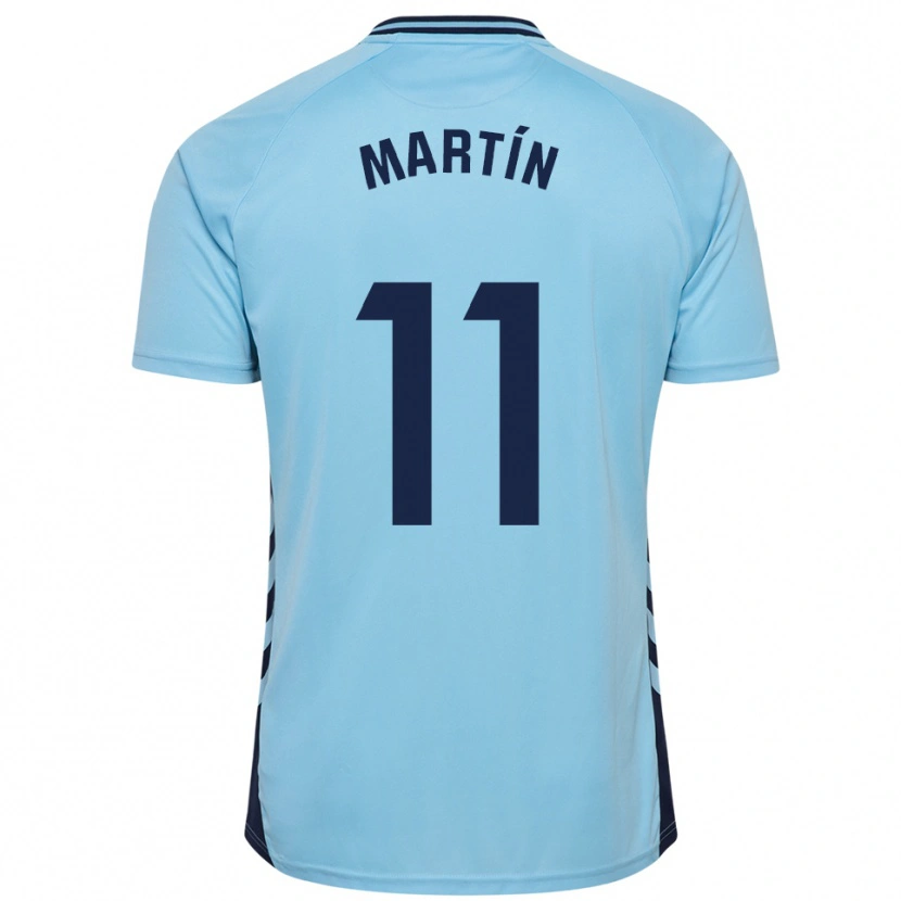 Danxen Mujer Camiseta Diego Martín #11 Celeste 2ª Equipación 2025/26 La Camisa
