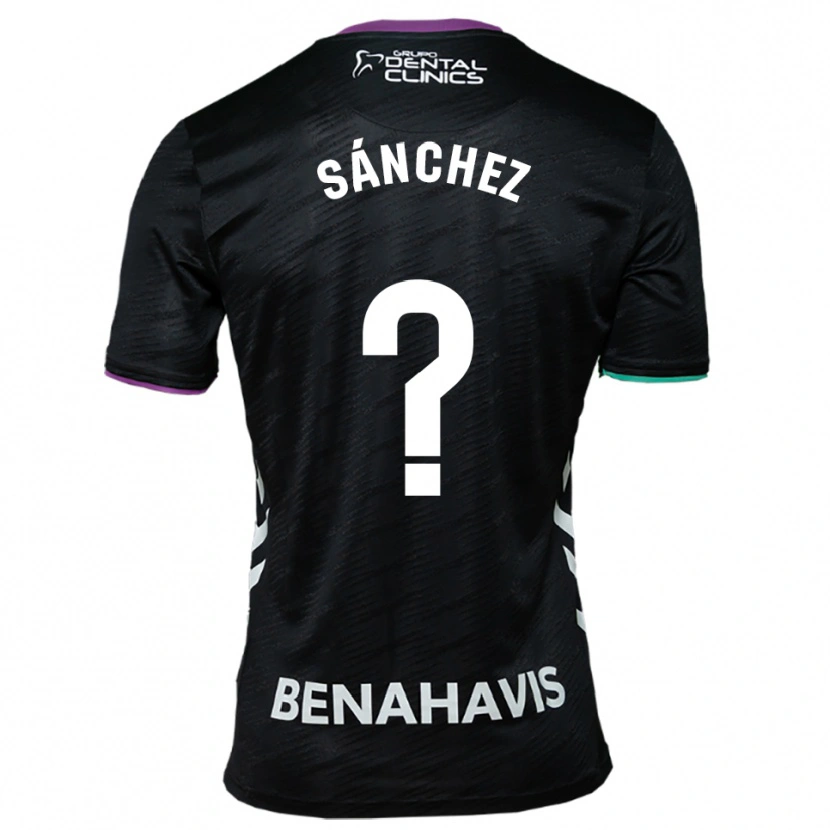 Danxen Mujer Camiseta Álvaro Sánchez #0 Negro Morado Verde 2ª Equipación 2025/26 La Camisa