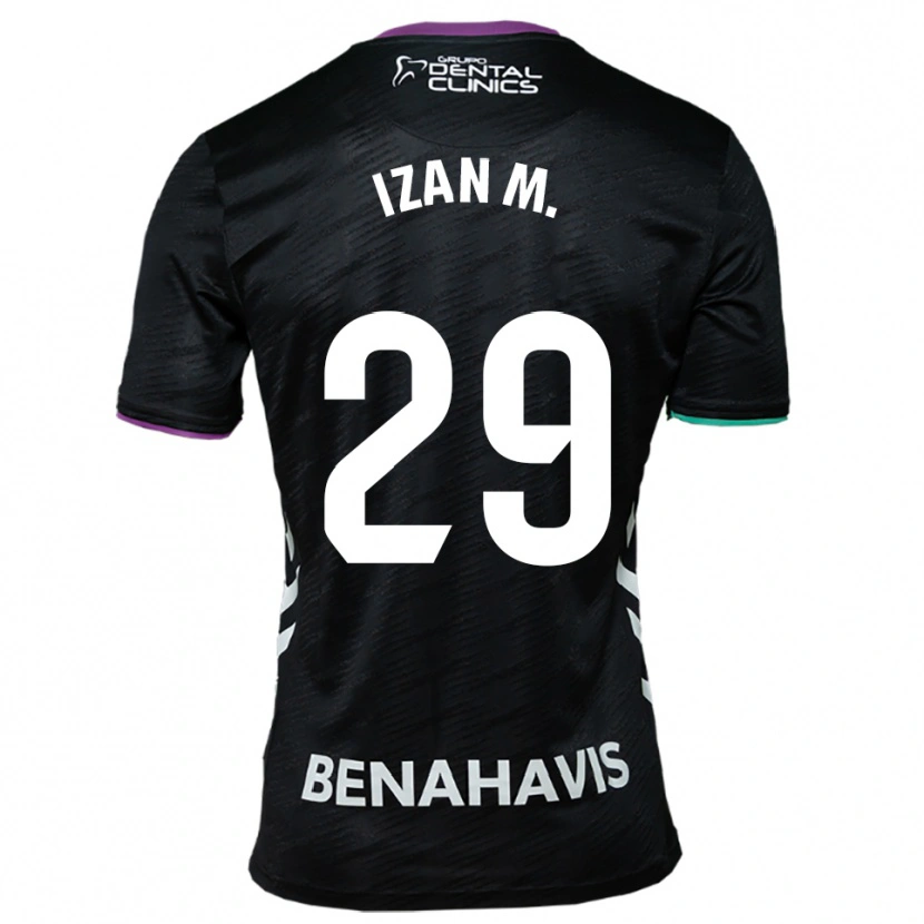 Danxen Mujer Camiseta Izan Merino #29 Negro Morado Verde 2ª Equipación 2025/26 La Camisa