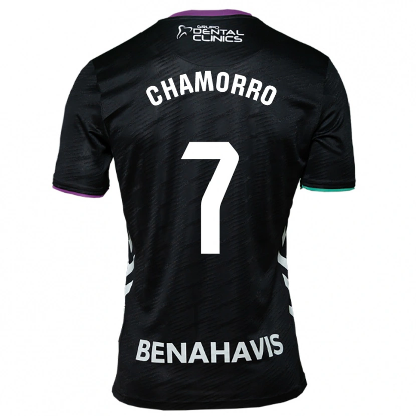 Danxen Mujer Camiseta Alexis Chamorro #7 Negro Morado Verde 2ª Equipación 2025/26 La Camisa