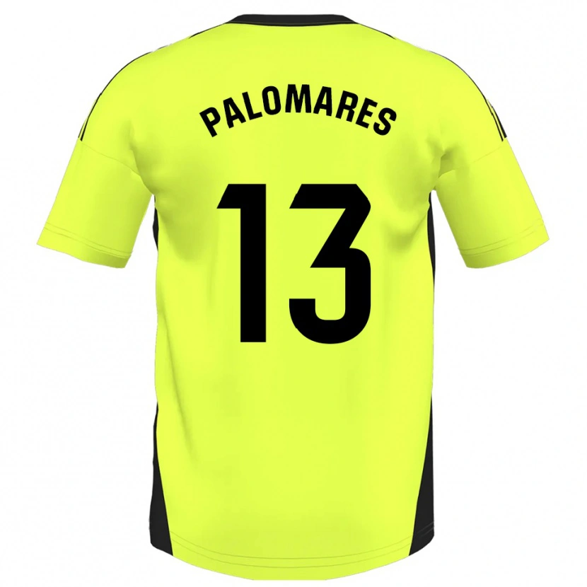 Danxen Mujer Camiseta Juanpa Palomares #13 Amarillo Fluorescente 2ª Equipación 2025/26 La Camisa