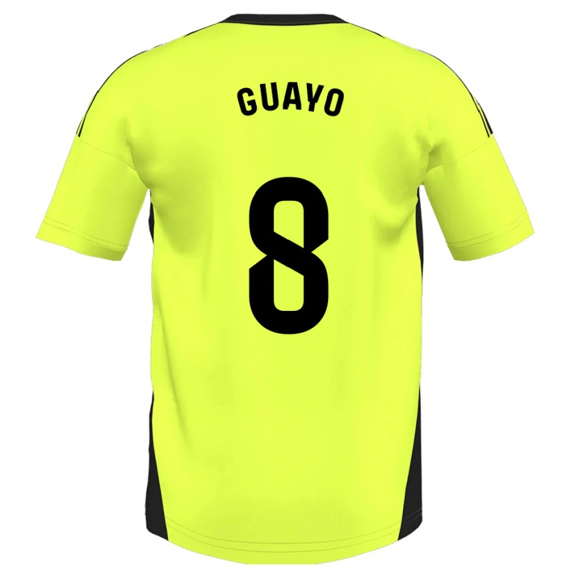 Danxen Mujer Camiseta Guayo #8 Amarillo Fluorescente 2ª Equipación 2025/26 La Camisa
