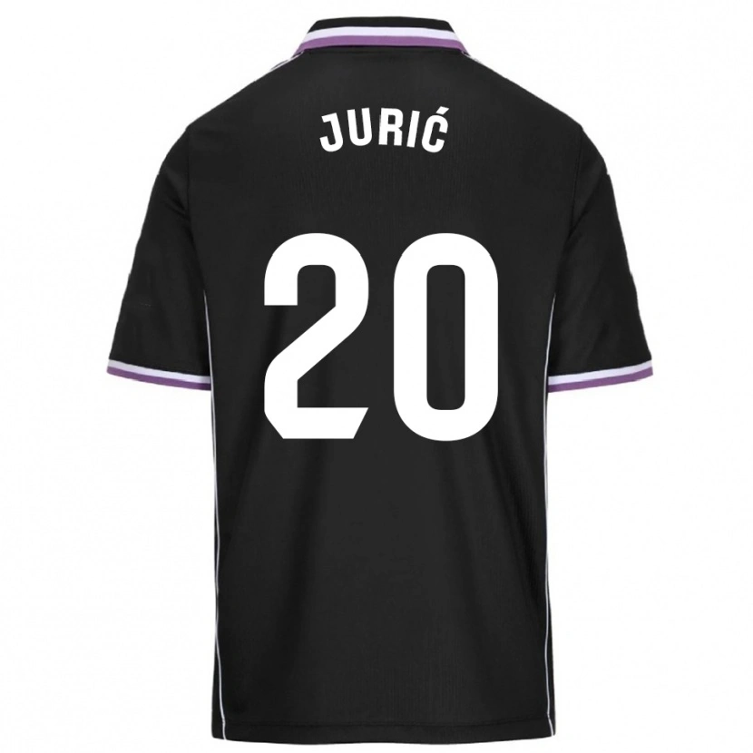 Danxen Mujer Camiseta Stanko Juric #20 Morado Negro 2ª Equipación 2025/26 La Camisa