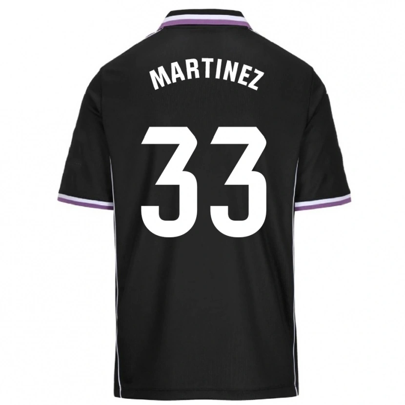 Danxen Mujer Camiseta Jesús Martínez #33 Morado Negro 2ª Equipación 2025/26 La Camisa