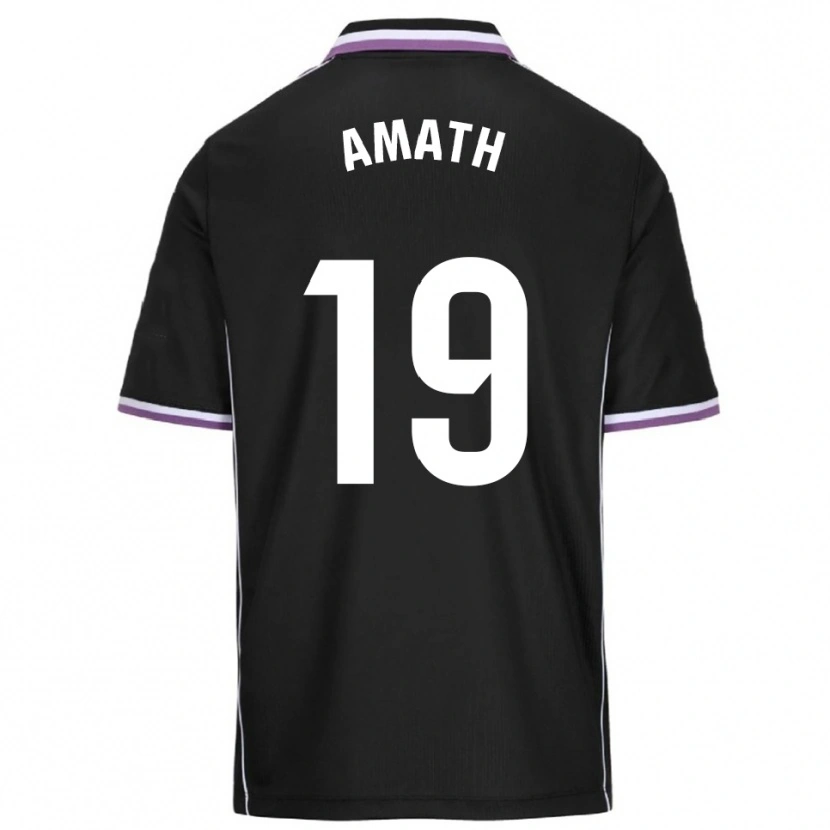 Danxen Mujer Camiseta Amath Ndiaye #19 Morado Negro 2ª Equipación 2025/26 La Camisa