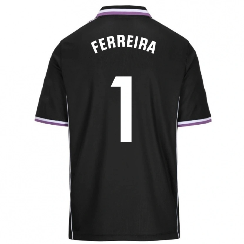 Danxen Mujer Camiseta Andre Ferreira #1 Morado Negro 2ª Equipación 2025/26 La Camisa