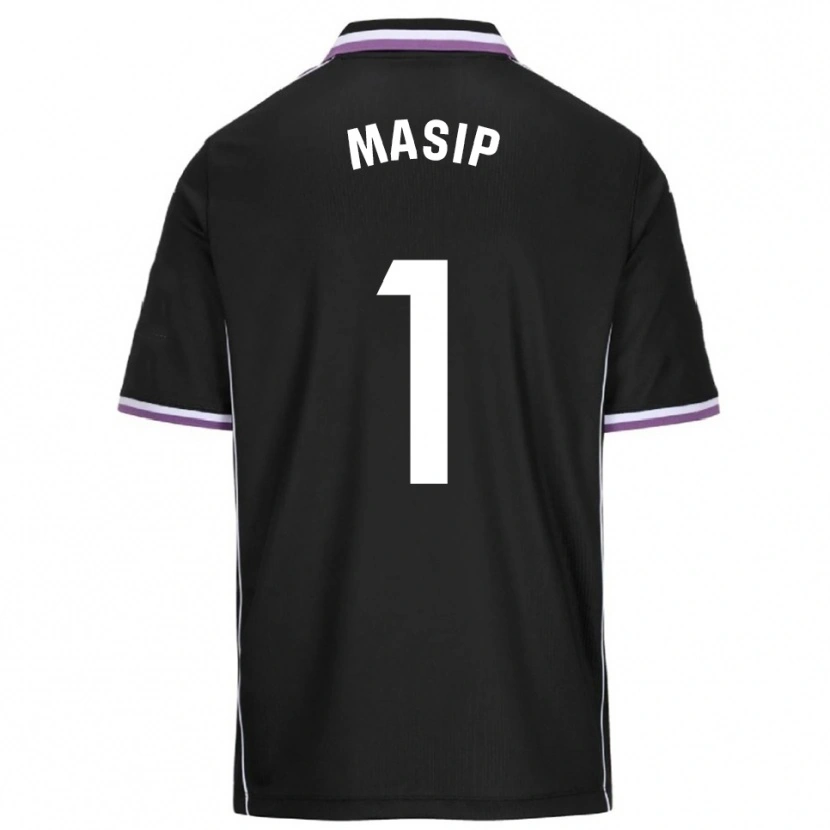 Danxen Mujer Camiseta Jordi Masip #1 Morado Negro 2ª Equipación 2025/26 La Camisa