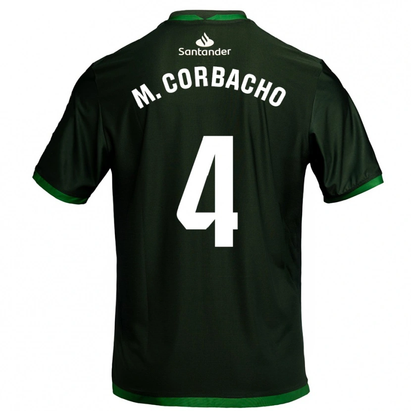 Danxen Mujer Camiseta María Corbacho Carrero #4 Verde Oscuro 2ª Equipación 2025/26 La Camisa