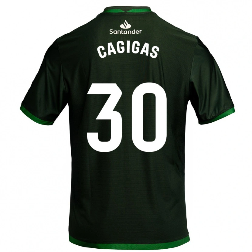 Danxen Mujer Camiseta Iván Cagigas #30 Verde Oscuro 2ª Equipación 2025/26 La Camisa