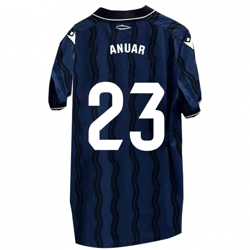 Danxen Mujer Camiseta Anuar #23 Azul Oscuro Negro 2ª Equipación 2025/26 La Camisa