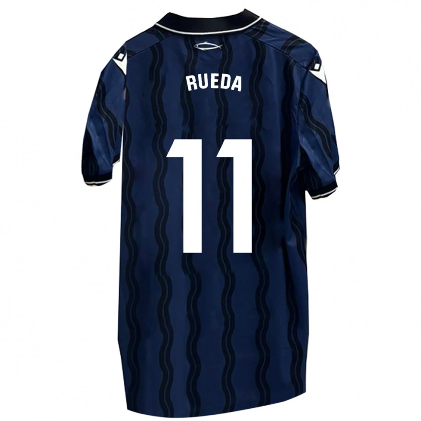 Danxen Mujer Camiseta Adri Rueda #11 Azul Oscuro Negro 2ª Equipación 2025/26 La Camisa