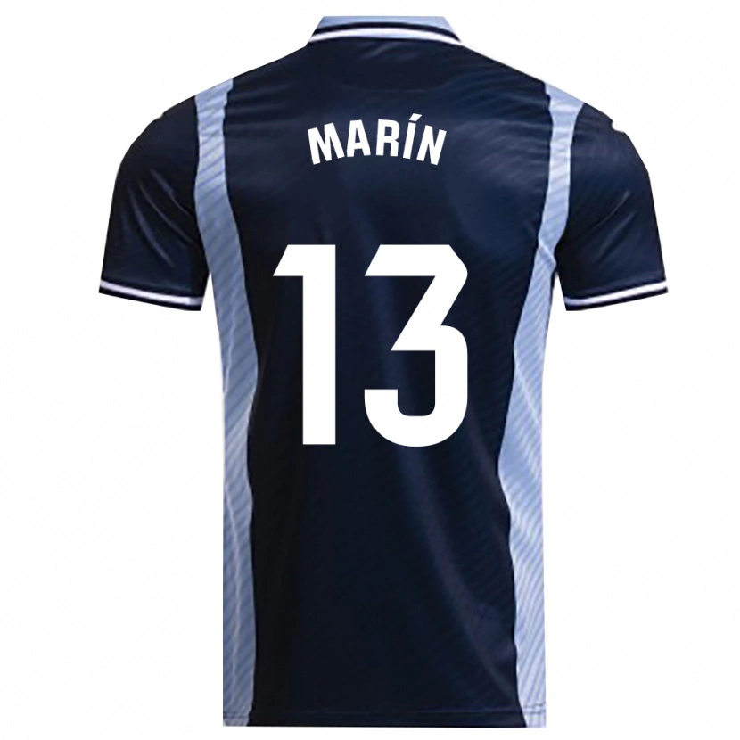 Danxen Mujer Camiseta Carlos Marín #13 Azul Marino Celeste 2ª Equipación 2025/26 La Camisa