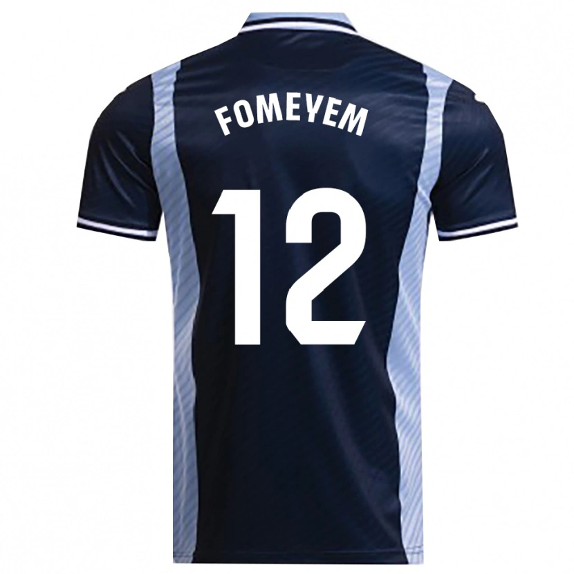 Danxen Mujer Camiseta Franck Fomeyem #12 Azul Marino Celeste 2ª Equipación 2025/26 La Camisa