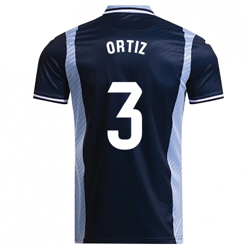 Danxen Mujer Camiseta Josema Ortiz #3 Azul Marino Celeste 2ª Equipación 2025/26 La Camisa