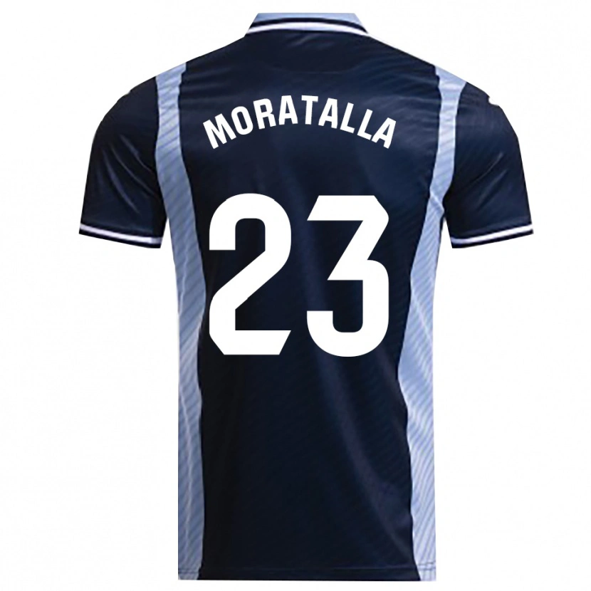 Danxen Mujer Camiseta Gonzalo Moratalla #23 Azul Marino Celeste 2ª Equipación 2025/26 La Camisa