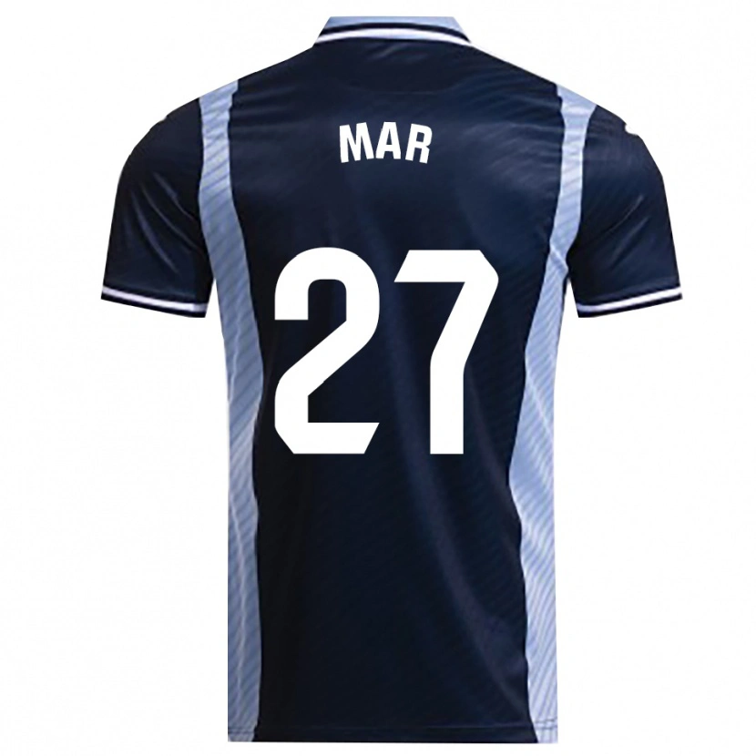 Danxen Mujer Camiseta Mar Gómez Orzaez #27 Azul Marino Celeste 2ª Equipación 2025/26 La Camisa