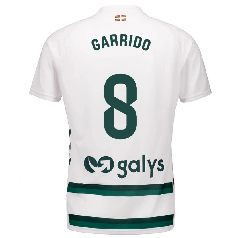 Danxen Mujer Camiseta Aleix Garrido #8 Blanco Verde 2ª Equipación 2025/26 La Camisa
