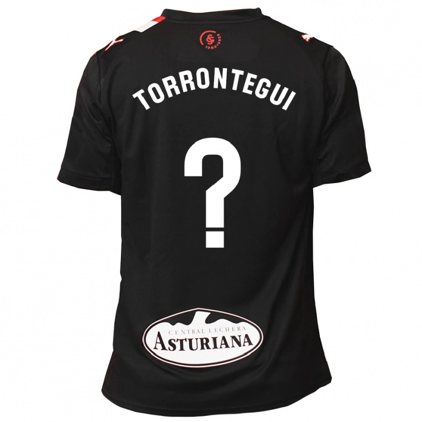 Danxen Mujer Camiseta Samu Torrontegui #0 Negro Blanco 2ª Equipación 2025/26 La Camisa