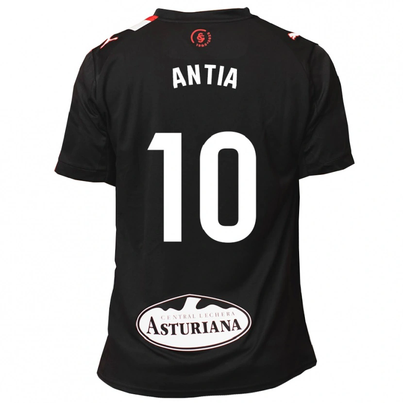 Danxen Mujer Camiseta Antia Mayo Fraga #10 Negro Blanco 2ª Equipación 2025/26 La Camisa