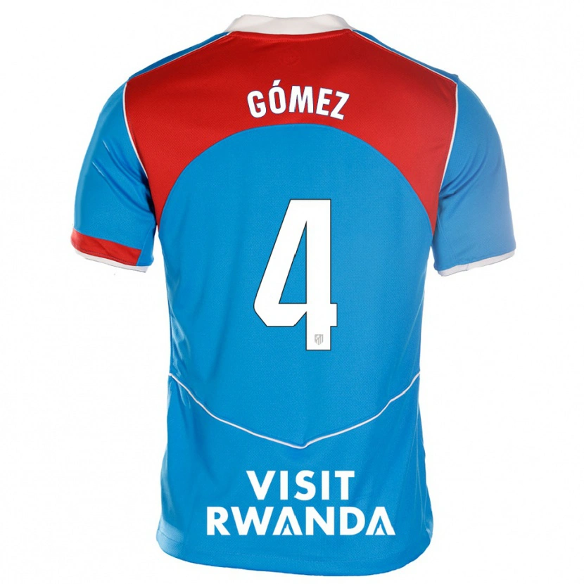 Danxen Mujer Camiseta Mariano Gómez #4 Azul Blanco Equipación Tercera 2025/26 La Camisa