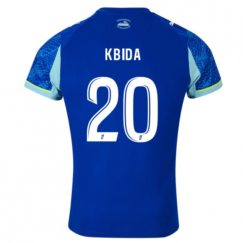 Danxen Mujer Camiseta Ines Kbida #20 Celeste Blanco Equipación Tercera 2025/26 La Camisa