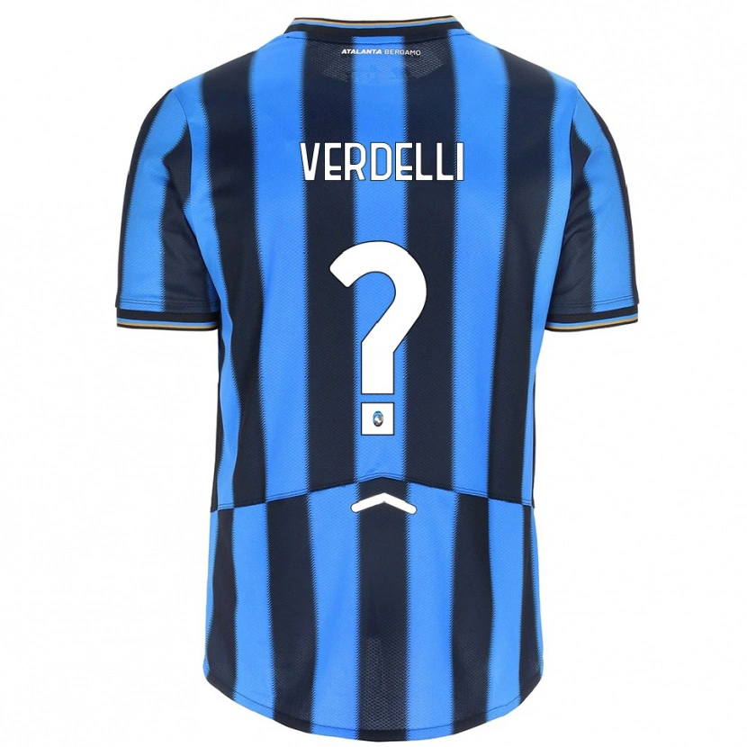 Danxen Niño Camiseta Davide Verdelli #0 Azul Cielo Negro 1ª Equipación 2025/26 La Camisa