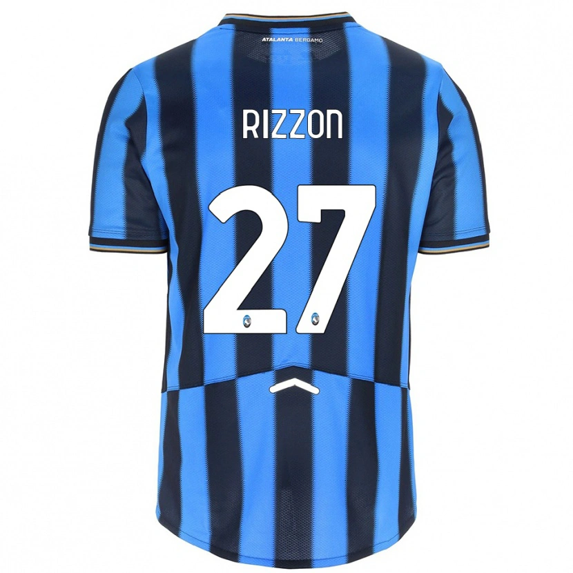 Danxen Niño Camiseta Giulia Rizzon #27 Azul Cielo Negro 1ª Equipación 2025/26 La Camisa