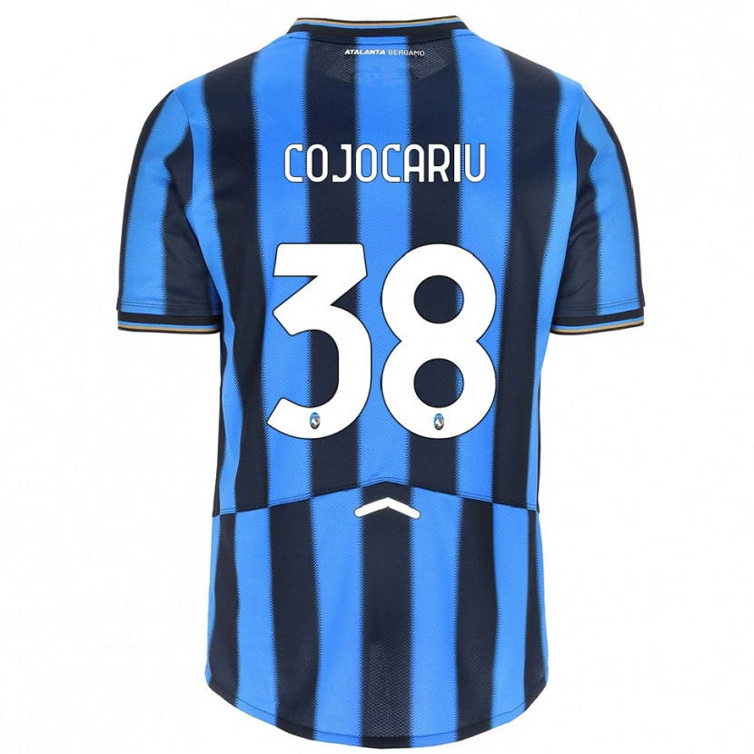 Danxen Niño Camiseta Raul Cojocariu #38 Azul Cielo Negro 1ª Equipación 2025/26 La Camisa