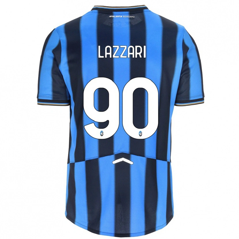 Danxen Niño Camiseta Ilaria Lazzari #90 Azul Cielo Negro 1ª Equipación 2025/26 La Camisa