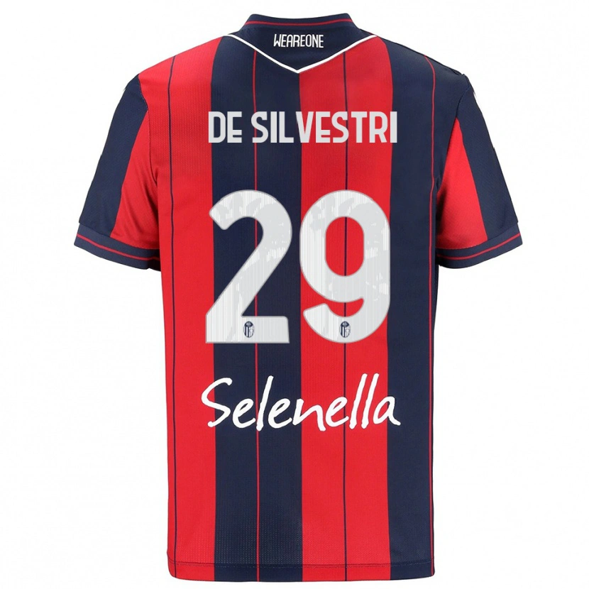 Danxen Niño Camiseta Lorenzo De Silvestri #29 Rojo Marino 1ª Equipación 2025/26 La Camisa